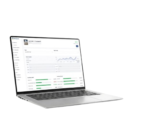 Physical Count dashboard on laptop